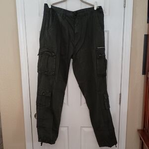 New Men's Dark Grey Cargo Pants b260
